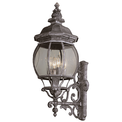 Trans Globe Lighting 4052 BC 4 Light Coach Lantern in Black Copper